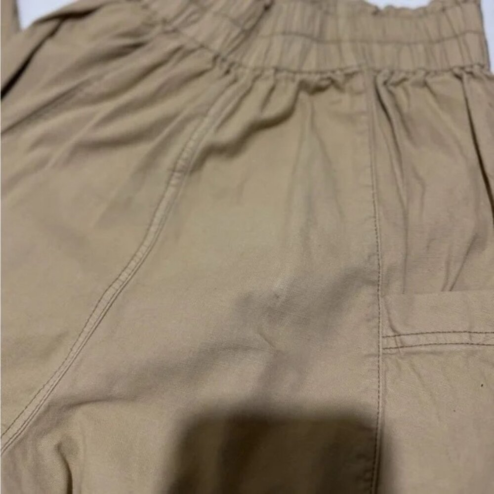 Free People Women’s Ready to Run Cinch-Waist Pants OB1235398 Parchment Size XS - Picture 7 of 8